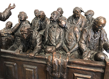 the jury and lawyer statue 3