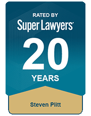Rated By Super Lawyers | 20 years | Steven Plitt
